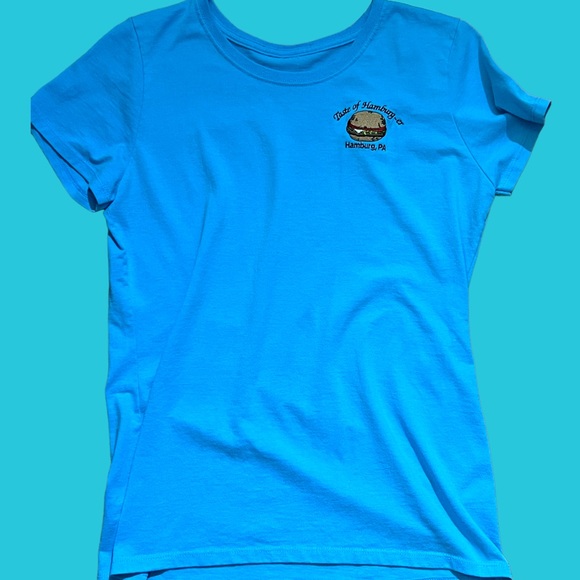 Hamburg, PA Pennsylvania Hone of Hamburg-er. Hamburger logo T-Shirt Small - Picture 2 of 2